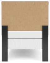 Broachmyn Black/Gray Twin Panel Bed by Ashley at Eve Furniture