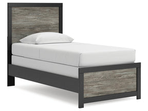 Broachmyn Black/Gray Twin Panel Bed by Ashley at Eve Furniture