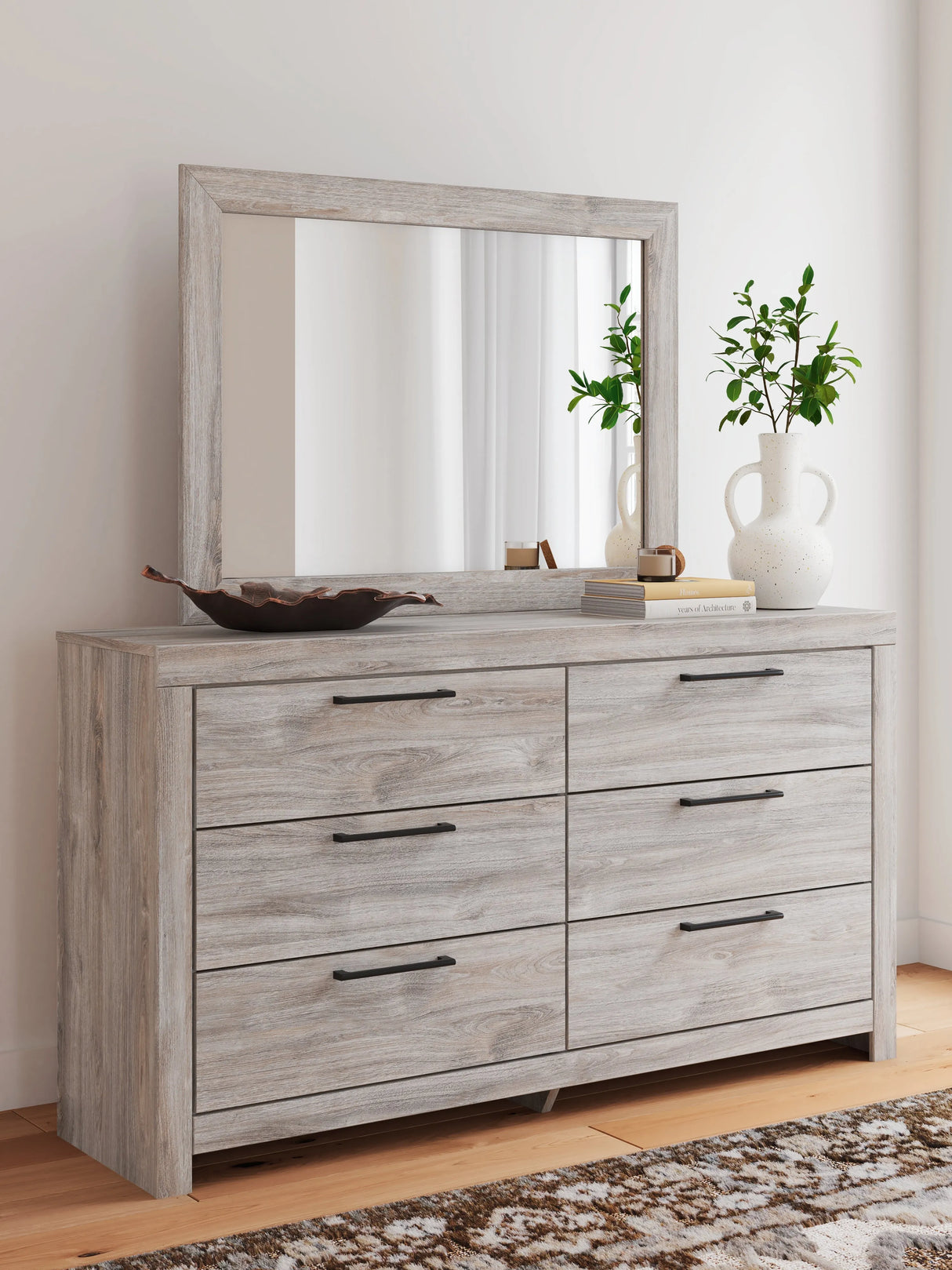 Broachmyn Gray Dresser and Mirror by Ashley at Eve Furniture