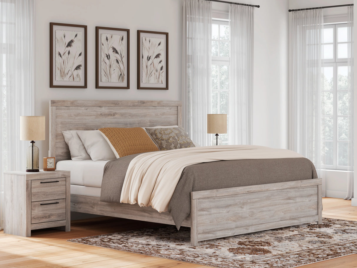 Broachmyn Gray King Panel Bed by Ashley at Eve Furniture
