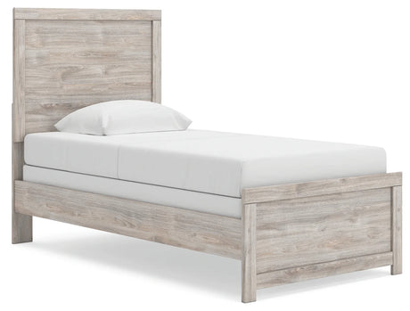 Broachmyn Gray Twin Panel Bed by Ashley at Eve Furniture