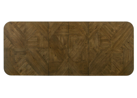 Broadmoor Brown Extendable Dining Table by Crown Mark at Eve Furniture