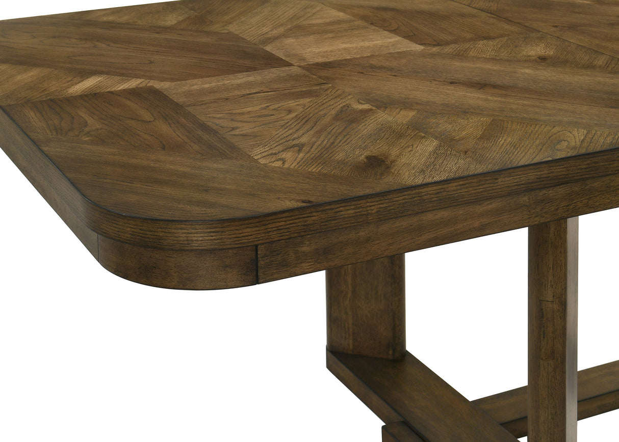 Broadmoor Brown Extendable Dining Table by Crown Mark at Eve Furniture