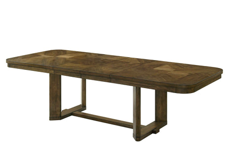 Broadmoor Brown Extendable Dining Table by Crown Mark at Eve Furniture