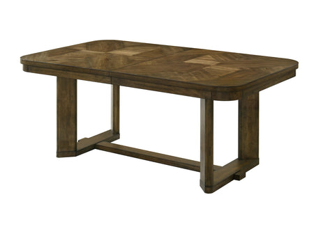 Broadmoor Classic Brown Extendable Dining Room Set by Crown Mark at Eve Furniture