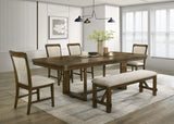 Broadmoor Classic Brown Extendable Dining Room Set by Crown Mark at Eve Furniture