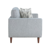 Broadway Grayish Blue Loveseat by Homelegance at Eve Furniture