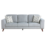 Broadway Grayish Blue Sofa by Homelegance at Eve Furniture