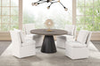 Broager Rustic Oak/Dark Walnut 5-Piece Dining Room Set by Furniture of America at Eve Furniture