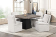 Broager Rustic Oak/Dark Walnut 5-Piece Dining Room Set by Furniture of America at Eve Furniture