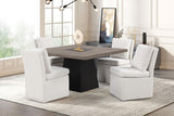 Broager Rustic Oak/Dark Walnut 5-Piece Dining Room Set by Furniture of America at Eve Furniture
