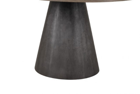 Broager Rustic Oak/Dark Walnut Light Gray 5-Piece Dining Room Set by Furniture of America at Eve Furniture