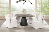 Broager Rustic Oak/Dark Walnut Round Table by Furniture of America at Eve Furniture