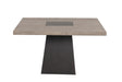 Broager Rustic Oak/Dark Walnut Square Table by Furniture of America at Eve Furniture