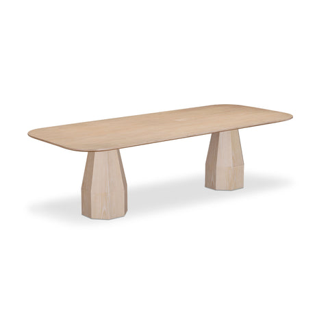 Brocha 106" Ash Wood Rectangular Dining Table by TOV Furniture at Eve Furniture