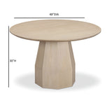Brocha 48'' Ash Wood Round Dining Table by TOV Furniture at Eve Furniture