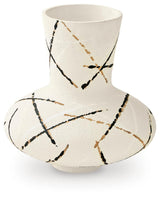 Brockford Cream/Black/Brown Vase by Ashley at Eve Furniture