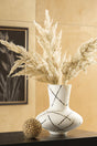 Brockford Cream/Black/Brown Vase by Ashley at Eve Furniture