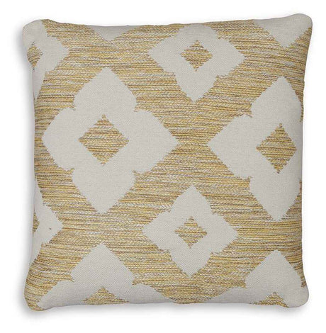 Brockner Next-Gen Nuvella Brown/Yellow Pillow by Ashley at Eve Furniture