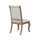 Brockway Cove Cream and Barley Brown Tufted Side Chairs, Set of 2 by Coaster at Eve Furniture