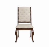 Brockway Cove Cream/Antique Java Tufted Dining Chairs, Set of 2 by Coaster at Eve Furniture