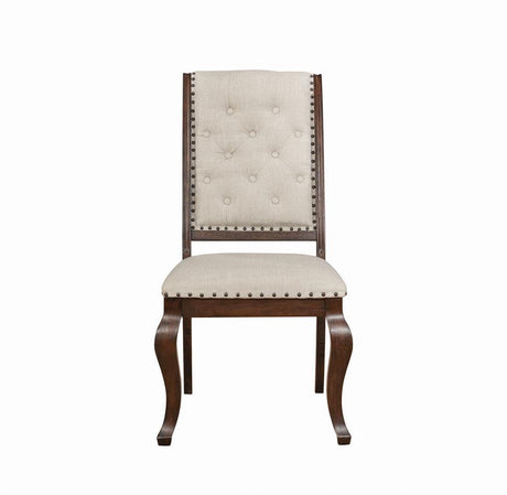 Brockway Cove Cream/Antique Java Tufted Dining Chairs, Set of 2 by Coaster at Eve Furniture