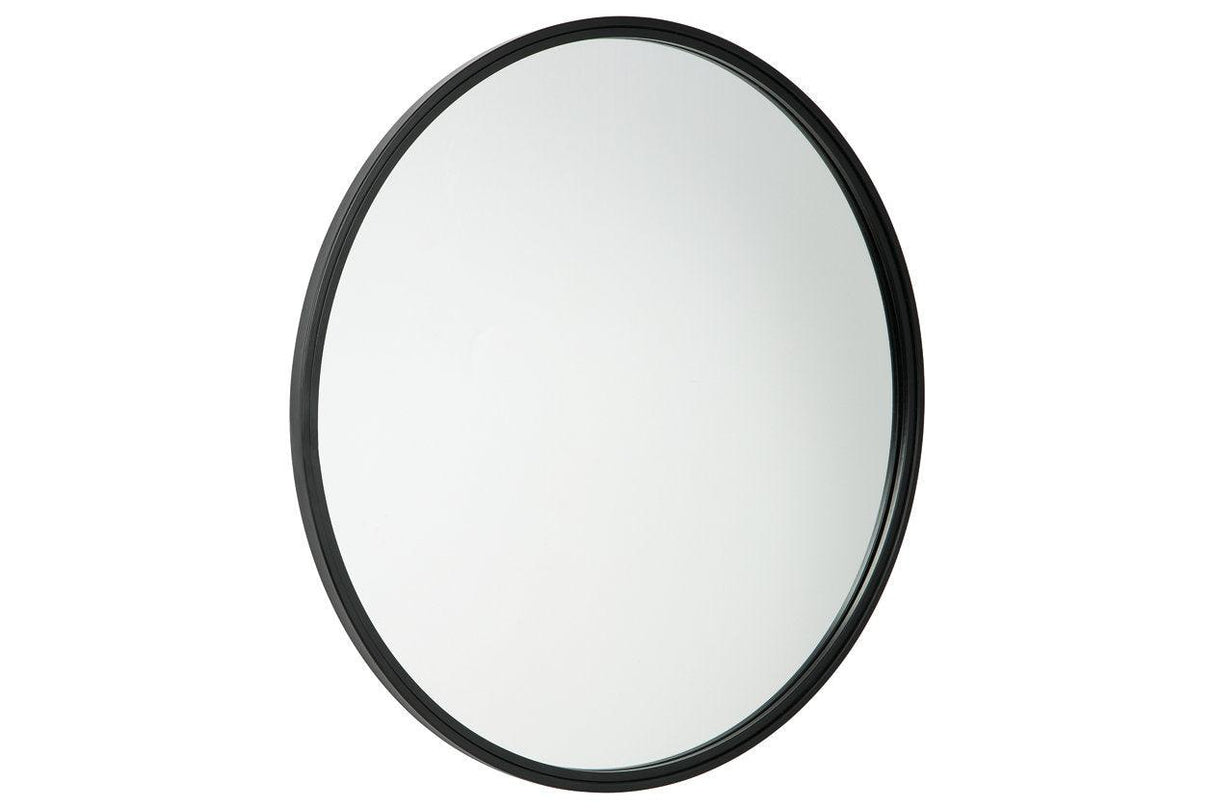 Brocky Black Accent Mirror by Ashley at Eve Furniture