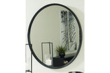 Brocky Black Accent Mirror by Ashley at Eve Furniture