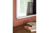 Brocky White Accent Mirror by Ashley at Eve Furniture