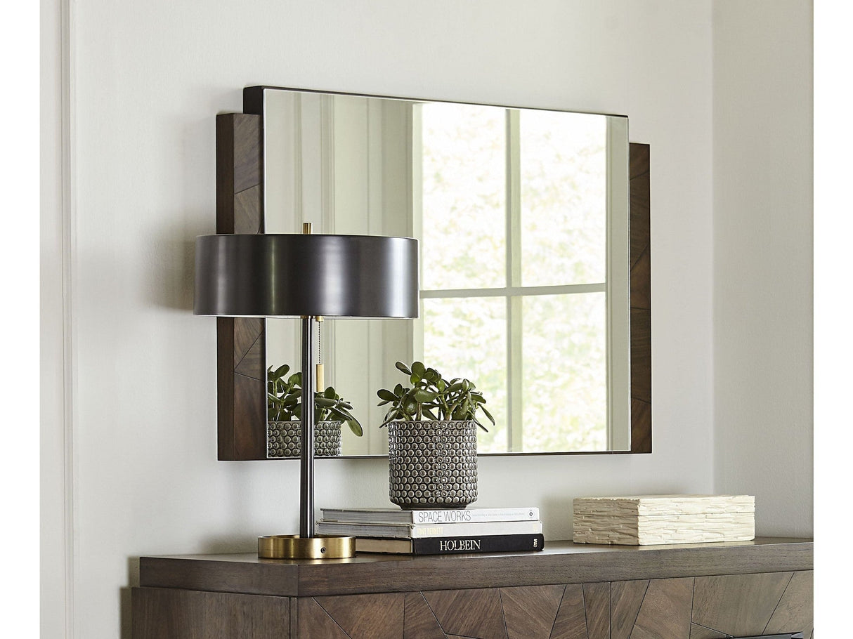 Broderick Chesser Mirror in Wild Oats Brown by Modus Furniture at Eve Furniture