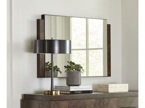 Broderick Chesser Mirror in Wild Oats Brown by Modus Furniture at Eve Furniture