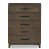 Broderick Five-Drawer Chest in Wild Oats Brown by Modus Furniture at Eve Furniture