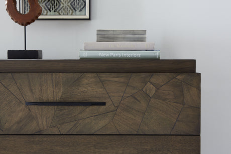 Broderick Six-Drawer Dresser in Wild Oats Brown by Modus Furniture at Eve Furniture