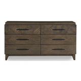 Broderick Six-Drawer Dresser in Wild Oats Brown by Modus Furniture at Eve Furniture