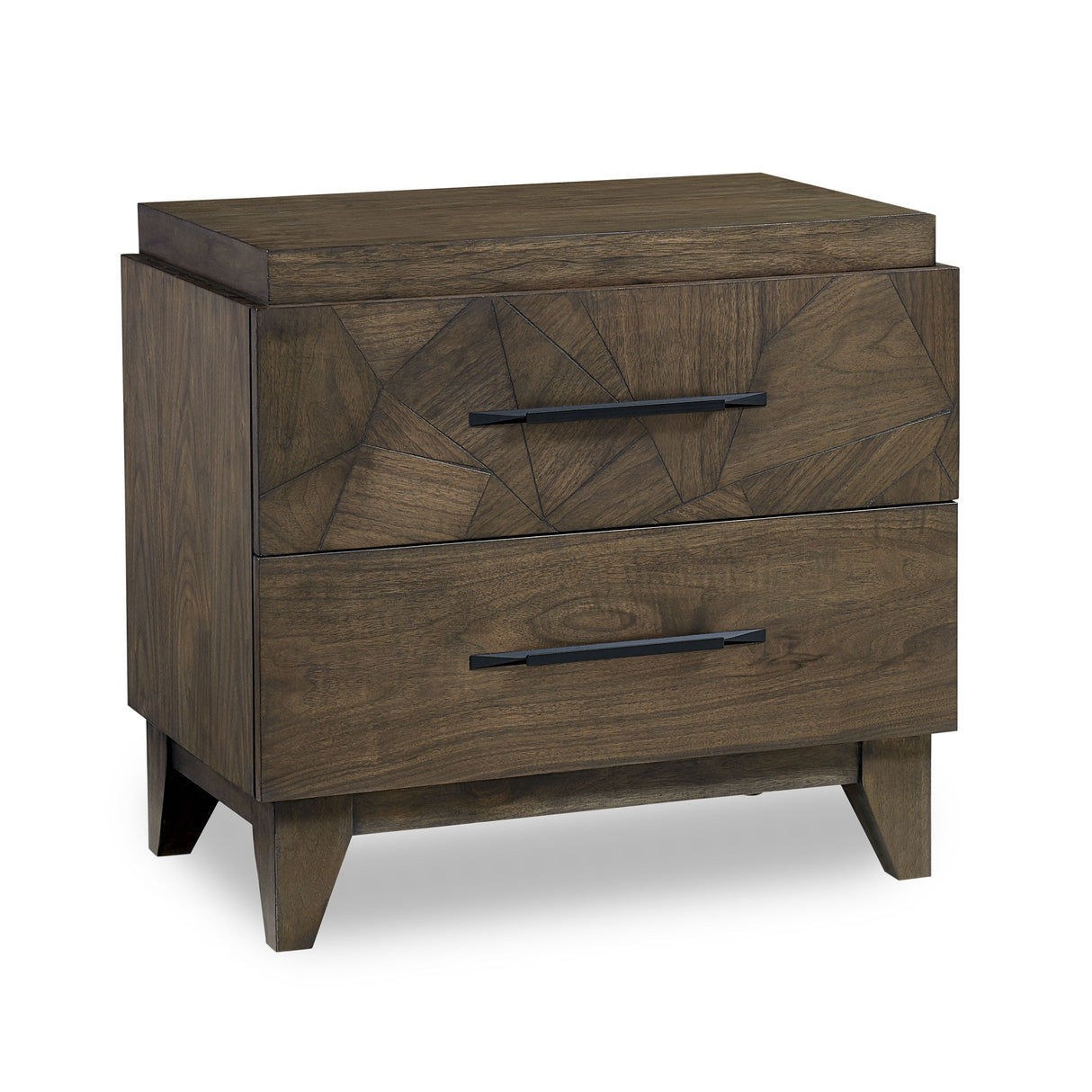 Broderick Two-Drawer Nightstand in Wild Oats Brown by Modus Furniture at Eve Furniture