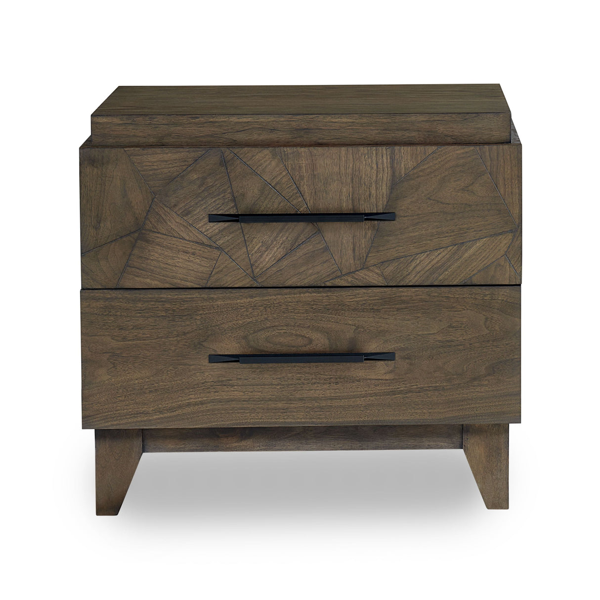 Broderick Two-Drawer Nightstand in Wild Oats Brown by Modus Furniture at Eve Furniture