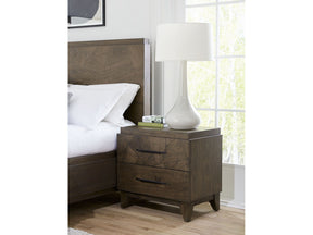 Broderick Two-Drawer Nightstand in Wild Oats Brown by Modus Furniture at Eve Furniture