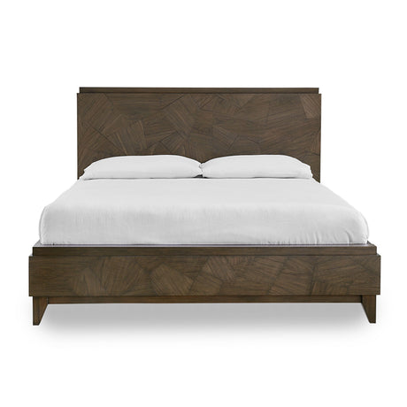 Broderick Wood Eastern King Panel Bed in Wild Oats Brown by Modus Furniture at Eve Furniture