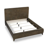 Broderick Wood Eastern King Panel Bed in Wild Oats Brown by Modus Furniture at Eve Furniture