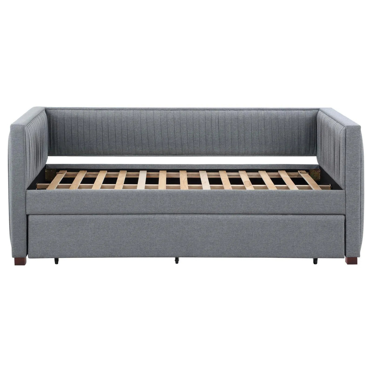Brodie Gray Upholstered Twin Daybed with Trundle by Coaster at Eve Furniture