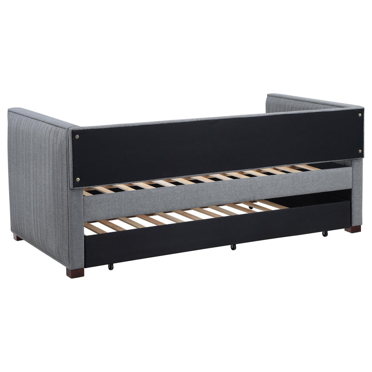 Brodie Gray Upholstered Twin Daybed with Trundle by Coaster at Eve Furniture