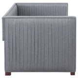 Brodie Gray Upholstered Twin Daybed with Trundle by Coaster at Eve Furniture