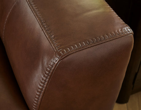 Brogliano Canyon Leather Chair and a Half by Ashley at Eve Furniture