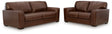 Brogliano Canyon Leather Sofa and Loveseat by Ashley at Eve Furniture