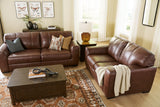 Brogliano Canyon Leather Sofa and Loveseat by Ashley at Eve Furniture