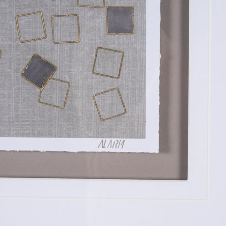 Broken Puzzle I by Mercana Studio a Hand Embellished Textured Framed Art Print Matted under Glass by Mercana at Eve Furniture