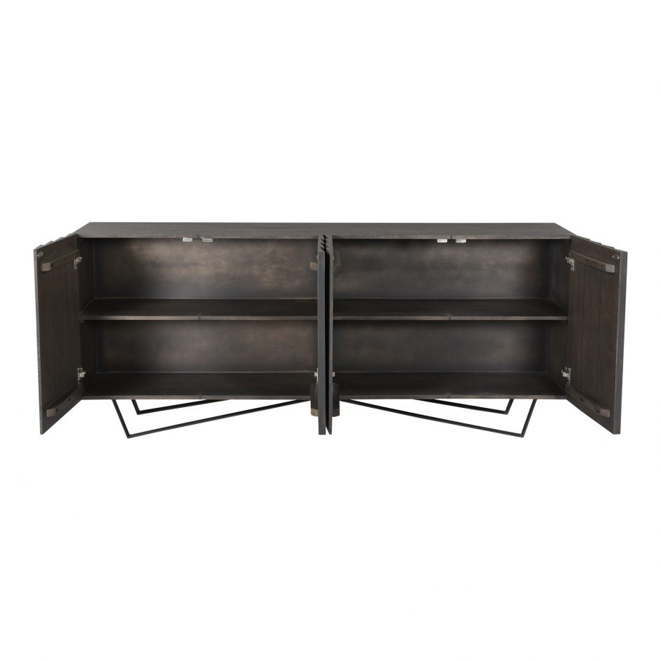 Brolio Sideboard Charcoal by Moe's Home at Eve Furniture