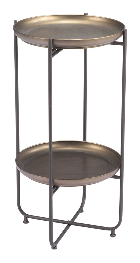 Bronson Bronze Accent Table by Zuomod at Eve Furniture