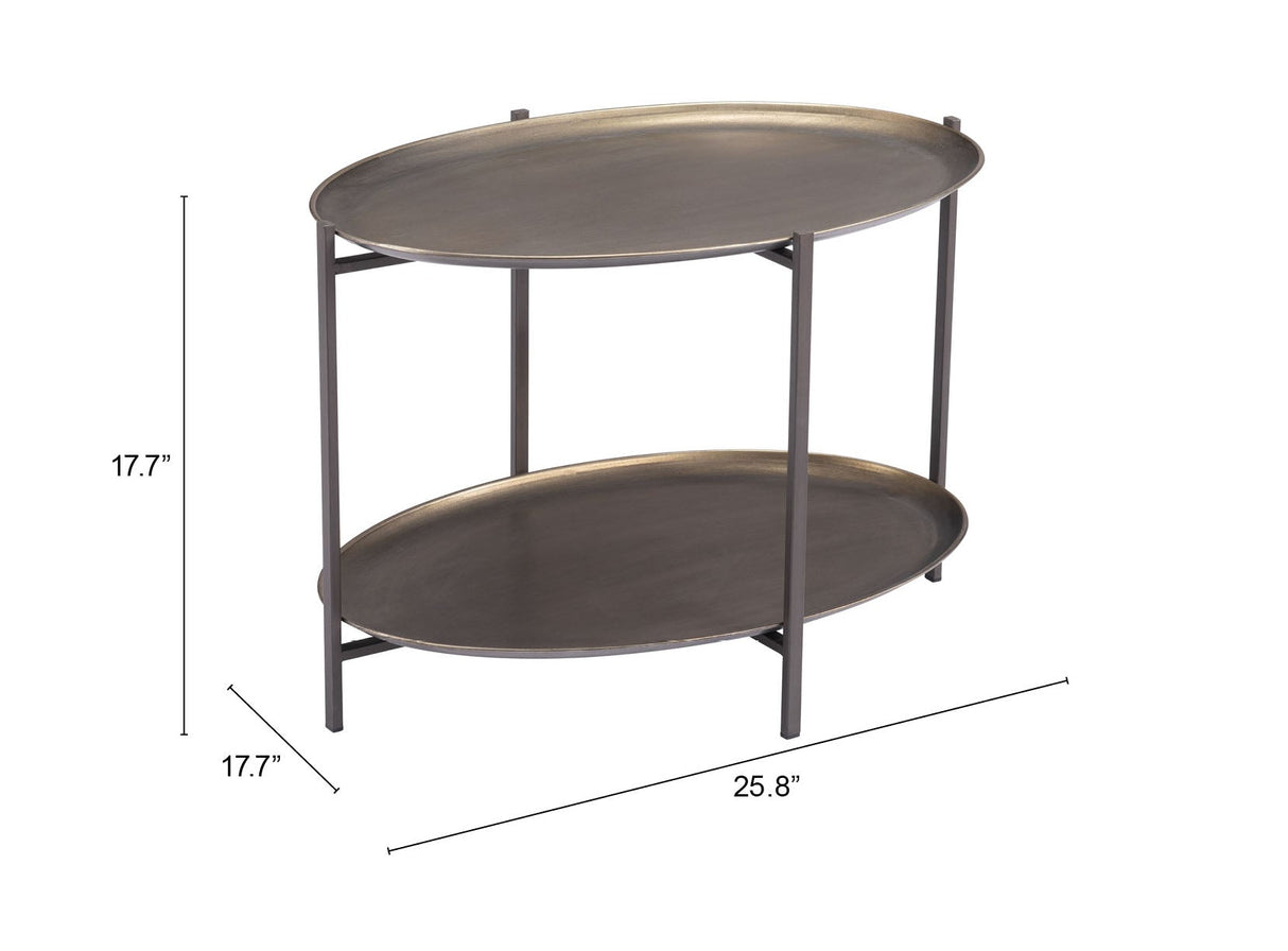 Bronson Bronze Coffee Table by Zuomod at Eve Furniture
