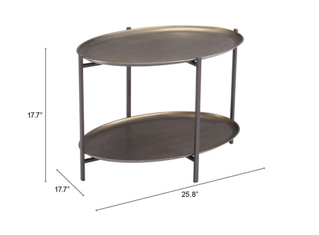 Bronson Bronze Coffee Table by Zuomod at Eve Furniture